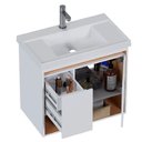 Ver imagem 6 de Armário Banheiro Madeira 60cm Verbena Jequitibá Branco com Lavatório - P103373 - Cozimax Armario Ban