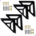 Ver imagem 1 de 4 Suportes de Parede Mãos Francesa para Prateleira Aço Triangular Moderno Decoração Organização