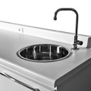 Ver imagem 2 de Facilita a Limpeza - Cuba Prateada de Aço Inox 304 Dimensões 30x15cm