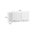 Ver imagem 4 de Armário Aéreo de Aço com 2 Portas Branco Bella - Bertolini