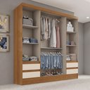 Ver imagem 5 de Guarda-Roupa Casal 04 Portas 04 Gavetas Bernardi Off White/Cinamomo