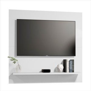 Painel para Tv 32'' Dubai Branco Prateleira Flex Dwr