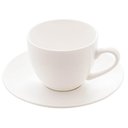 Ver imagem 1 de Xícara de Café 100ml com Pires Porcelana Branco Clean Chá Mesa Posta Servir