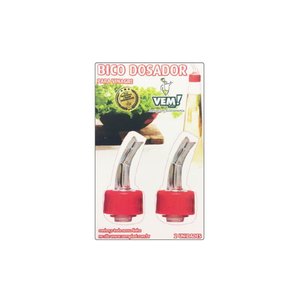 Blister com Bicos Dosadores de Policarbonato para Galheteiro Vinagre com 2 Unidades