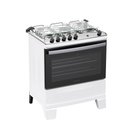 Ver imagem 1 de Fogão a Gás Atlas Agile Up 5 Bocas 82 Litros Mesa Inox Automático Branco
