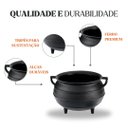 Ver imagem 2 de Caldeirão Tripé 24×20cm 9l Alça Ferro Panela Mineira