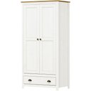 Ver imagem 5 de Armario 2 Pt Sapateira 3 Gv Madeira Maciça Branco Freijo Milani Store