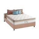 Ver imagem 1 de Cama Box Casal: Colchão Molas Anjos Superlastic King Best + Base CRC Suede Bege(138x188)