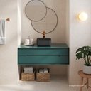 Ver imagem 2 de Misturador Monocomando de Mesa Bica Baixa para Lavatório Level Red Gold Deca