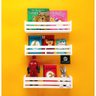 Nicho Organizador de Livros e Brinquedos Prateleira Revisteiro para Quarto de Bebê MDF 3Un 55cm - 3