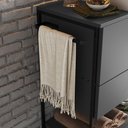 Ver imagem 4 de Gabinete para Banheiro com Cuba 80cm Placaeponto P1028-Gra Metal Grafite