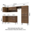 Ver imagem 4 de Armário de Cozinha Completa de Canto 353cm Rustic Emilly Sun Madesa 01