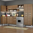 Ver imagem 1 de Armário de Cozinha Completa de Canto 353cm Rustic Emilly Sun Madesa 01