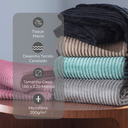 Ver imagem 4 de Cobertor Casal Manta Canelada Super Soft 1,80m X 2,0m Rosa