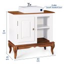 Ver imagem 5 de Gabinete para Banheiro 1 Porta com Cuba Dália 3051