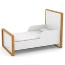 Ver imagem 5 de Jogo de Quarto Infantil Guarda Roupa 2 Portas de Correr e Berço com Capitonê Tutto New Branco Soft/f