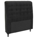Ver imagem 1 de Cabeceira para Cama Box Solteiro 90 Cm Ana Preto Suede - Estopar