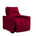 Ver imagem 1 de Poltrona Cadeira do Papai e Mamãe Reclinável Retrátil para Sala de Descanso Madri Vermelho