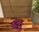 Ver imagem 2 de TAPETE CAPACHO CAVEIRA PINK E PRETO GRANDE.