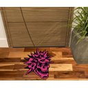 Ver imagem 2 de TAPETE CAPACHO CAVEIRA PINK E PRETO GRANDE.