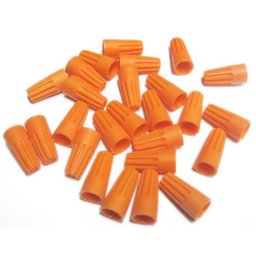 1000x Conector De Torção Emenda Fios Cabos Laranja Até 5,7mm - 5