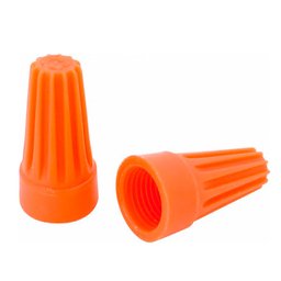 1000x Conector De Torção Emenda Fios Cabos Laranja Até 5,7mm - 1