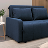 Sofá Cama para Sala de Estar Amora New Veludo Matrix - Azul - 2