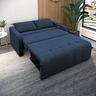 Sofá Cama para Sala de Estar Amora New Veludo Matrix - Azul - 3