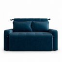 Ver imagem 2 de Sofá Cama para Sala de Estar Amora New Veludo Matrix - Azul