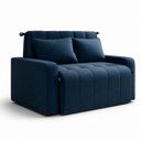 Ver imagem 3 de Sofá Cama para Sala de Estar Amora New Veludo Matrix - Azul