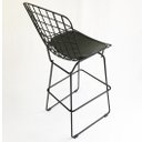 Ver imagem 5 de Kit 3 Banquetas BERTÓIA preta altura 60cm - Poltronas do Sul