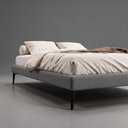 Ver mais imagens de Cama Base Box Casal Unique 138x188 Sommier Moderno Pés de Ferro Bouclê Cinza - Desk Design