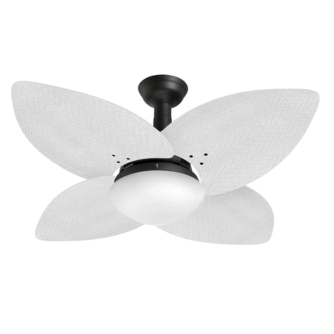 Ventilador de Teto Jet Aspen Venti-delta Preto 4Pás Rattan Brancas 110 V