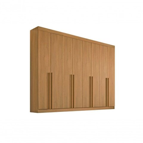 Guarda Roupa Casal 8 Portas 8 Gavetas sem Pés Daymont - D' Doro Cinamomo