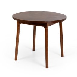 Mesa de Jantar Colonial Lisa Rústica Redonda Imbuia - 1