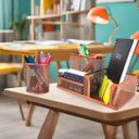 Ver imagem 5 de Porta Caneta Treco Lápis Post It Multiuso Home Office Luxo - Kit 2 Rose Gold