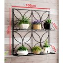 Ver imagem 2 de Jardineira Floreira Decorativa Suspensa em Ferro - 100x100