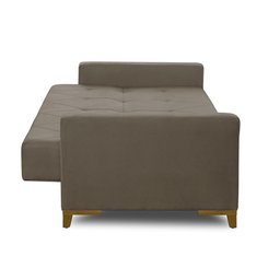 Sofá Cama 3 Lugares 2,00m Aurora Suede Adonai Estofados - 8