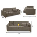 Ver imagem 2 de Sofá Cama 3 Lugares 2,00m Aurora Suede Adonai Estofados