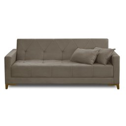 Sofá Cama 3 Lugares 2,00m Aurora Suede Adonai Estofados - 7