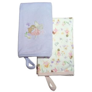 Kit 2 Babinhas Paninho de Boca Bebê Fadas Lilás - Hug: Lilás