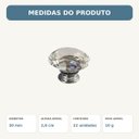 Ver imagem 4 de Kit 22 Puxadores de Cristal 30 mm Gaveta Móveis