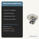 Ver imagem 3 de Kit 22 Puxadores de Cristal 30 mm Gaveta Móveis