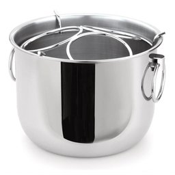 Balde Champanheira Inox com Grelha Separadora Divisora Destacável para 3 Garrafas Balde de Gelo - 1