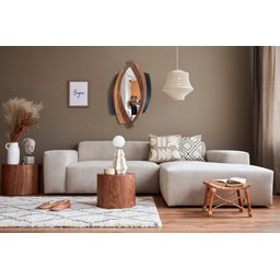 Espelho Decorativo Moldura Madeira Pegui Montreal 53x85:Marrom - 2