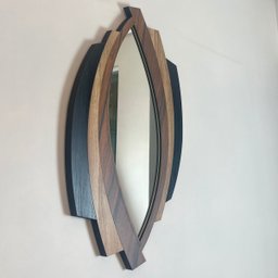 Espelho Decorativo Moldura Madeira Pegui Montreal 53x85:Marrom - 8