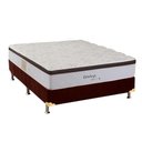Ver imagem 1 de Cama Box Casal: Colchão Molas Herval Maxspring Edimburgo + Base Crc Suede Brown(138x188)