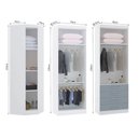 Ver imagem 4 de Guarda Roupas Modulado de Canto Diagonal 3 Peças com 5 Portas e 4 Gavetas Alpes Luciane Móveis