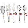 Kit Utensilios para Cozinha 5 Pecas - Jogo Utensílios para Servir e Cozinhar em Inox 5 Peças - 1