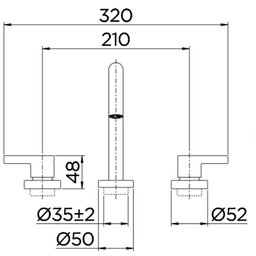 Misturador Lavatório Docol Chess de Mesa Bica Alta Cromado 1/2" - 2